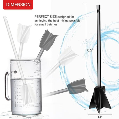 8 Pcs Resin Mixer Paddles for Resin Drill, Epoxy Mixer Attachment for Drill - Image 2