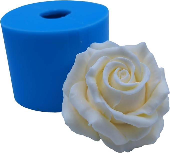 3D Rose Flower Silicone Mold Resin Epoxy Flower Molds Decorating Crafts Candle by Unknown