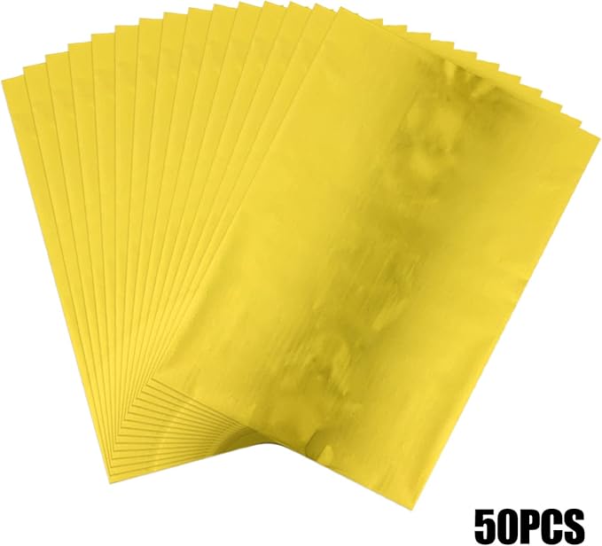 Briartw 20x29cm Hot Foil Paper 50 Sheets Pack Toner Reactive Foil Hot Stamping - Image 5