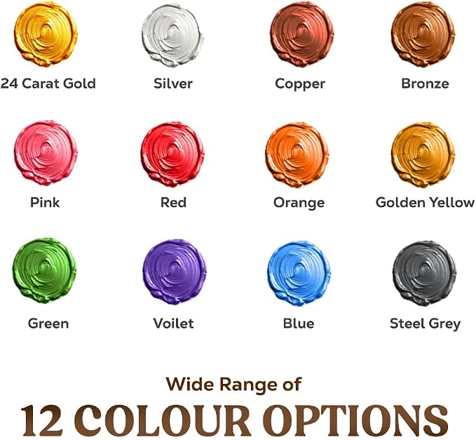GRANOTONE Acrylic Venezia Metallic Colour | 12 Metallic Shades | 50 ml | Extra - Image 3