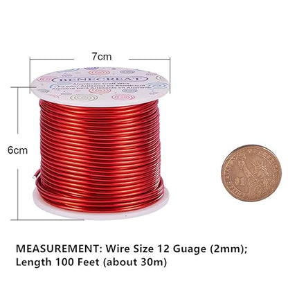 BENECREAT 12 17 18 Gauge Aluminum Wire Anodized Jewelry Craft Making Beading - Image 2