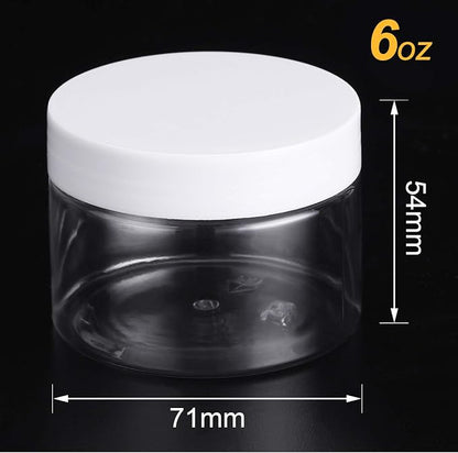 SATINIOR 12 Pack 6 oz Plastic Container Jars - Image 3