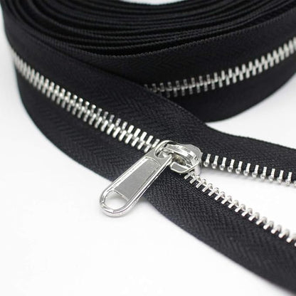 YaHoGa #5 Metal Zippers by The Yard Bulk 4 Yards + 10 pcs Sliders - Image 2