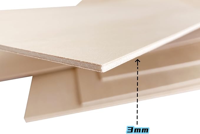 3mm 1/8" x 12" x 18" Baltic Birch Plywood, Laser Cutting & Engraving, - Image 3
