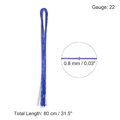 PATIKIL 32 Inch 22 Gauge Floral Stem Wire, 3 Pack/120 Pieces Bouquet Stem Paper - Image 2