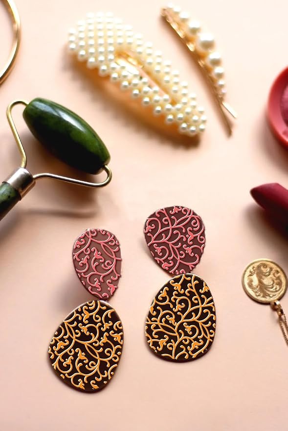 Arbuya Swirls Polymer Clay Texture Mat - Image 6