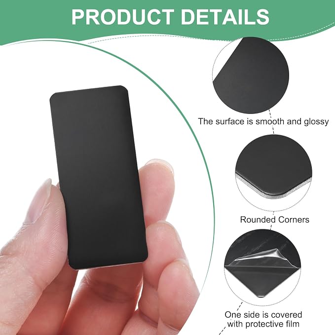 20-Pack Anodized Aluminium Laser Engraved Mount Metal Plate 2x1x0.04 Inch - Image 2
