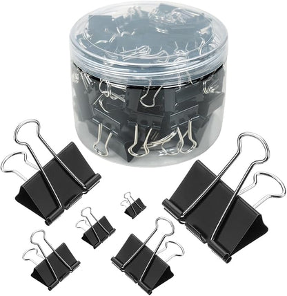 110 PCS Binder Clips, Binder Clips Paper Clamps by MIELIKKE