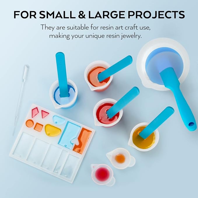 Silicone Resin Measuring Cups Tool Kit- Nicpro 250 & 100 ml Measure Cups - Image 8