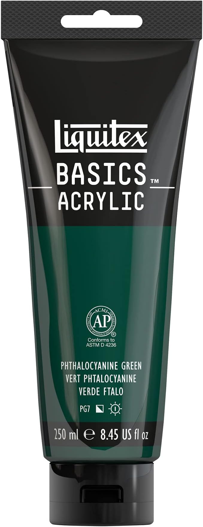 Liquitex BASICS Acrylic Paint, 250ml Tube, Phthalocyanine Green by Liquitex
