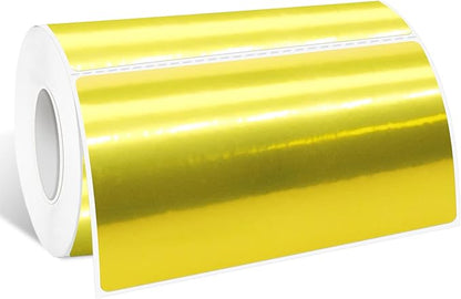 2" x 4" Gold Thermal Label Stickers, Waterproof Thermal Printer Sticker Labels by Yeachlaing