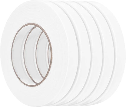 Double Sided Foam Tape 0.5In x 16.5FT 5 Pack, Mounting Tape Heavy Duty by ToLanbbt