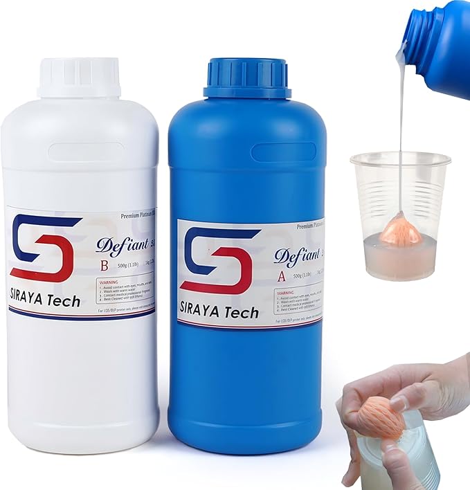 Siraya Tech Defiant 25 Platinum Silicone Mold Making Kit 2kg – Food Safe by SirayaTech