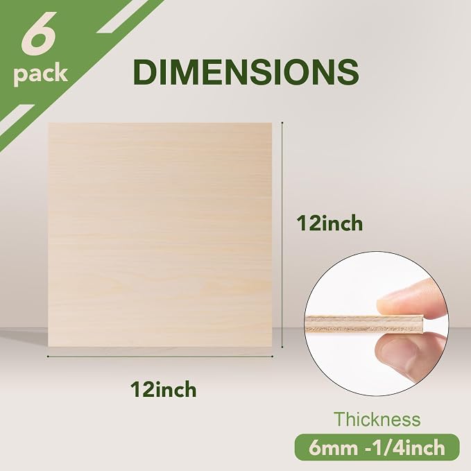 6 Pack Maple Plywood Sheets, 6mm - Image 2