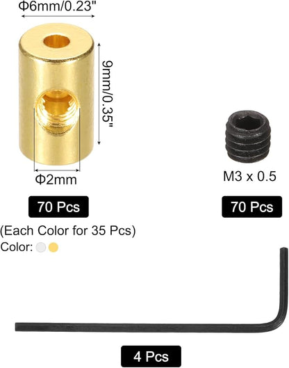 MECCANIXITY 70 Pcs Metal Locking Pin Backs, Locking Pin Keepers Clasp 9mm - Image 2