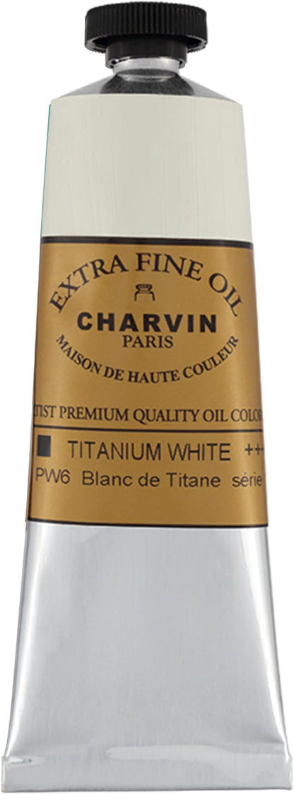 Charvin Extra Fine Oil Paint, Titanium White 60 ml - Image 2
