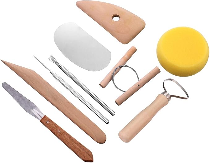 Meuxan 40PCS Pottery Tool Set Clay Sculpting Modeling Tools - Image 4