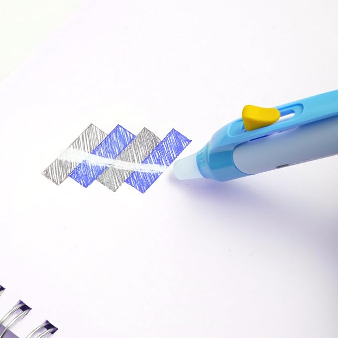 M&G 6 Pcs Retractable Erasable Gel Pens, 0.5 mm Blue Ink Gel Pen, Extra Fine - Image 6