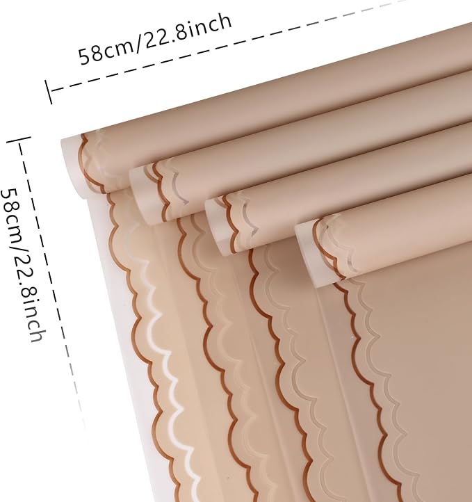 FUHITIM 20 Sheets Flower Wrapping Paper - Image 2