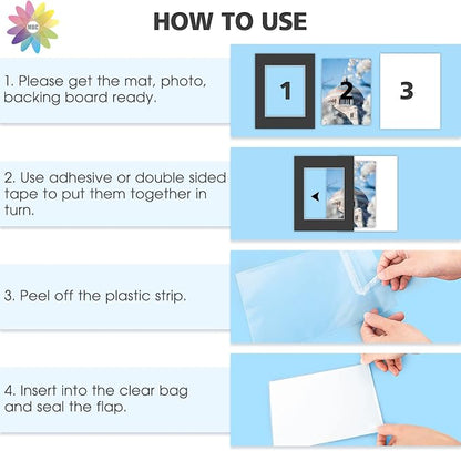 Mat Board Center, 16x20 for 11x14 Black Picture Mat Sets - Image 6