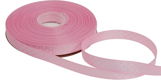 Polka Dot Grosgrain Ribbon 25 Yard Each Roll 100% Polyester - Image 2