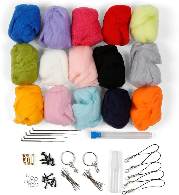 Incraftables Felting Needles Wool Roving Kit - Image 4