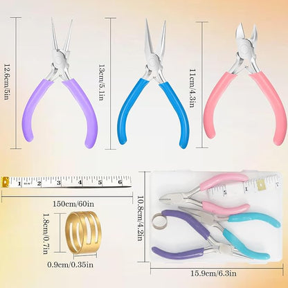 3 Pack Jewelry Pliers Set, Mini Pliers Set - Image 2