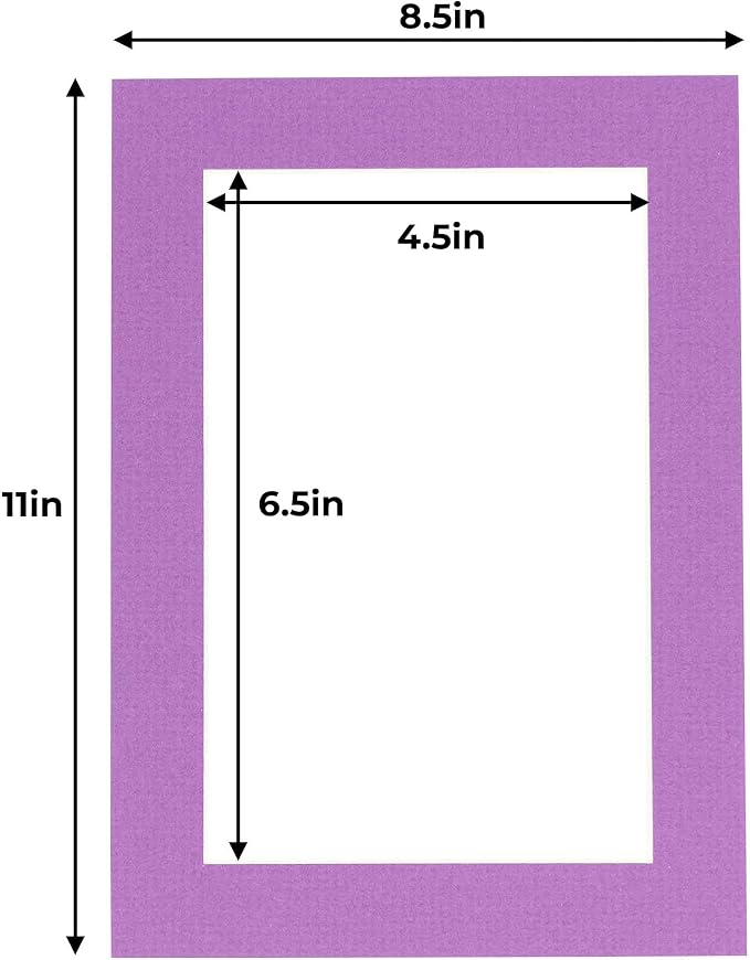 5x7 Mat for 8.5x11 Frame - Image 3