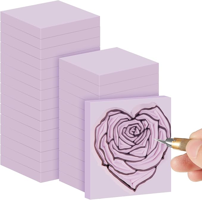Frienda 24 Pcs 2" x 2" Rubber Carving Blocks Linoleum Blocks by Frienda