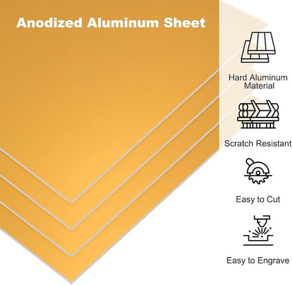 PATIKIL 7x5x1/32inch Anodized Aluminum Sheet - Image 3