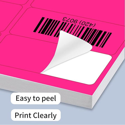 STARLIBOO 2" x 4" Colored Labels Stickers Fluorescent Bright Moving Labels - Image 6