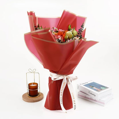 FUHITIM 20 Sheets Flower Wrapping Paper - Image 5