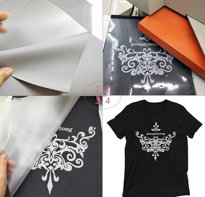 guangyintong Heat Transfer Vinyl Gray HTV Rolls, Matte Surface HTV Vinyl - Image 4