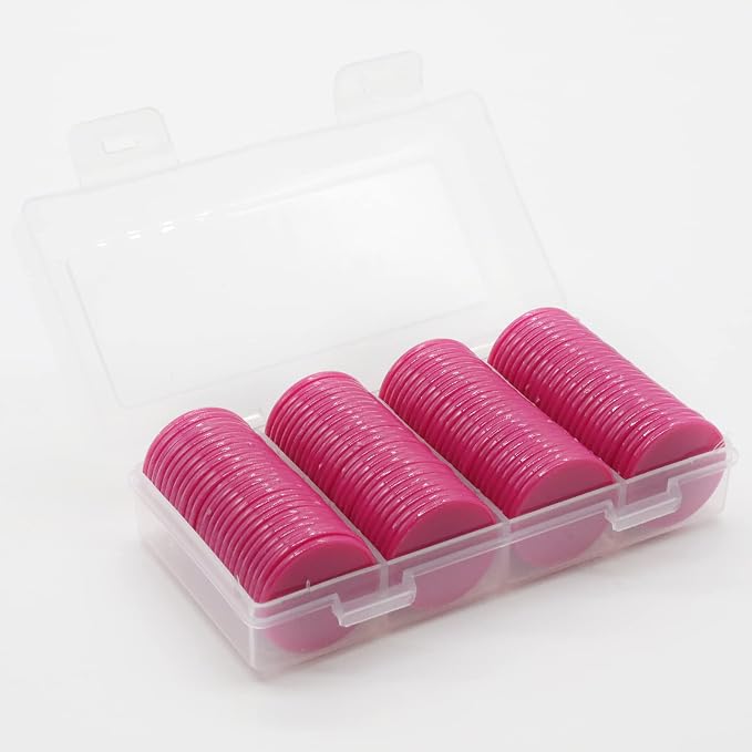 Set of 100 Opaque Plastic Learning Counters Mini Poker Chips Game Tokens - Image 2