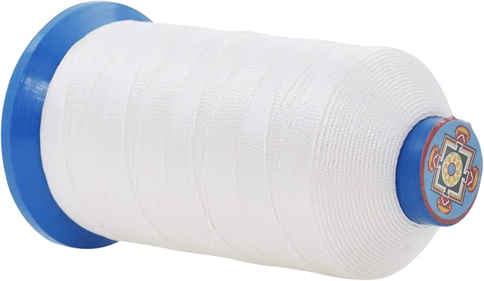 Mandala Crafts Bonded Nylon Thread White Heavy Duty Sewing Threads - Image 3