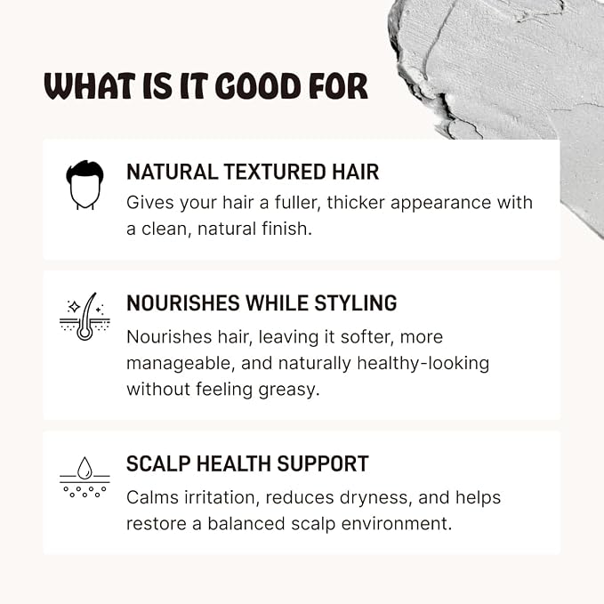 Earth Wave All Natural Tallow Hair Clay - Image 8