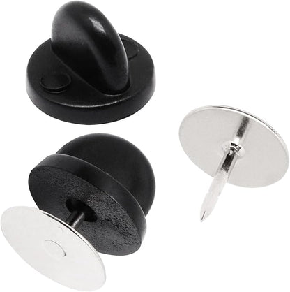 100set Rubber Pin Backs, Blank Pins Scatter Butterfly Clutch Pin Holder Enamel - Image 3