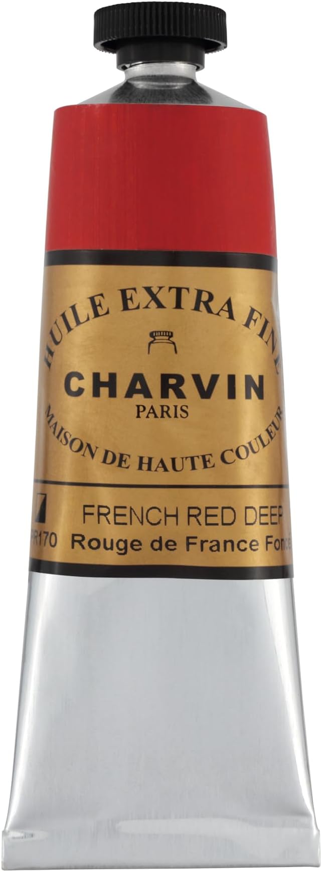 Charvin Extra Fine Oil Paint, French Red Deep 60 ml - Image 2