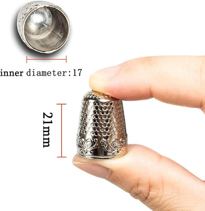 ZESION 4Pcs Sewing Thimbles, Metal Thimbles - Image 2