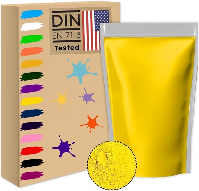 2.2lb/1kg yellow Holi color powder rangoli non toxic bulk organic washable by Unknown