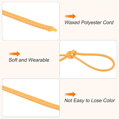 MECCANIXITY Waxed Cord 1.2mm Waxed Polyester Cord 175 Yard Wax String - Image 3