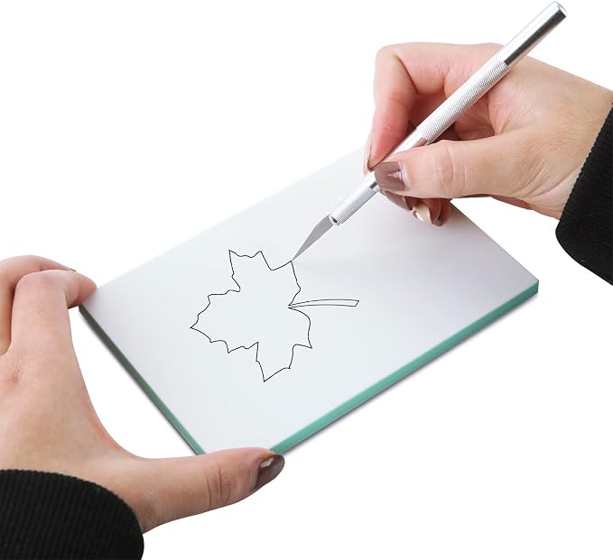 DAJAVE 13 Pack Linoleum Blocks for Printmaking, 4x6 Inch Rubber Carving Blocks - Image 6