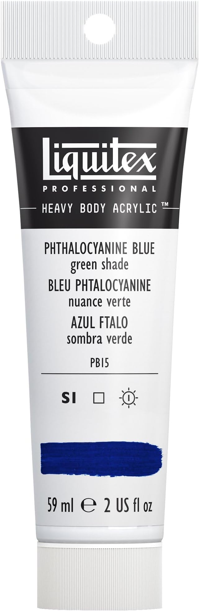 Liquitex Professional Heavy Body Acrylic Paint, 2-oz Tube, Phthalocyanine Blue by Liquitex