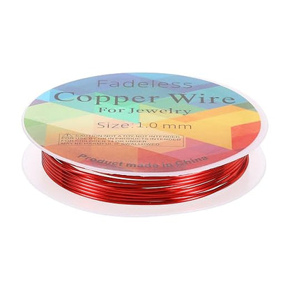 HARFINGTON 5ft Jewelry Wire, 18 Gauge Brass Craft Soft Metal Tarnish Resistant by HARFINGTON