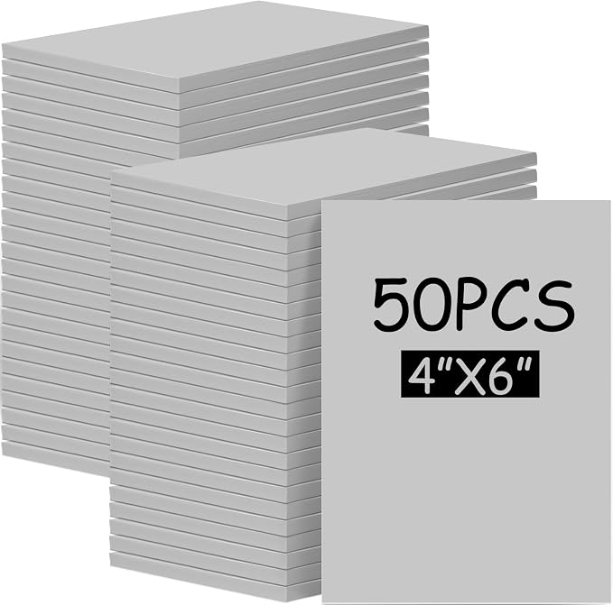Frienda 50 Pack Rubber Carving Blocks 4 x 6 Inch, Rubber Stamp Carving Blocks by Frienda