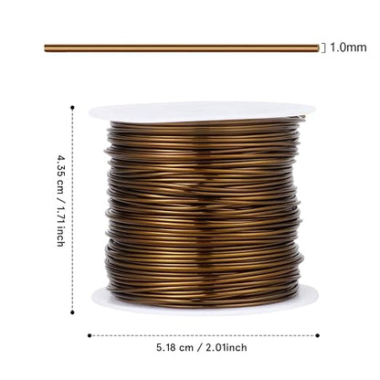 49FT Jewelry Wire 18 Gauge Tarnish-Resistant Copper Beading Wires Roll Bulk - Image 2