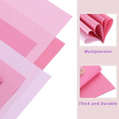 DMiotech 50 Sheets 10x10 Inch Origami Paper Large, 7 Colors Pink Square Origami - Image 5