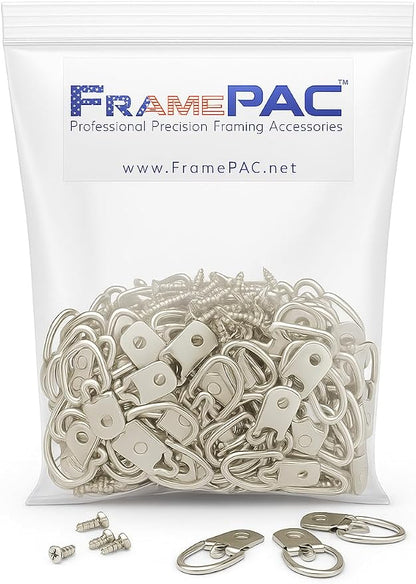 D Ring Picture Hangers with Screws by FramePac
