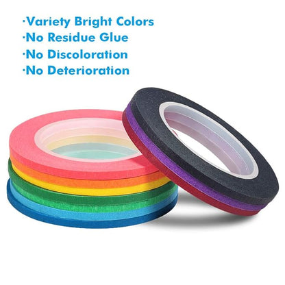 selizo 10 Rolls 1/8” Whiteboard Pinstripe Tape Dry Erase Board Tape Line Thin - Image 2