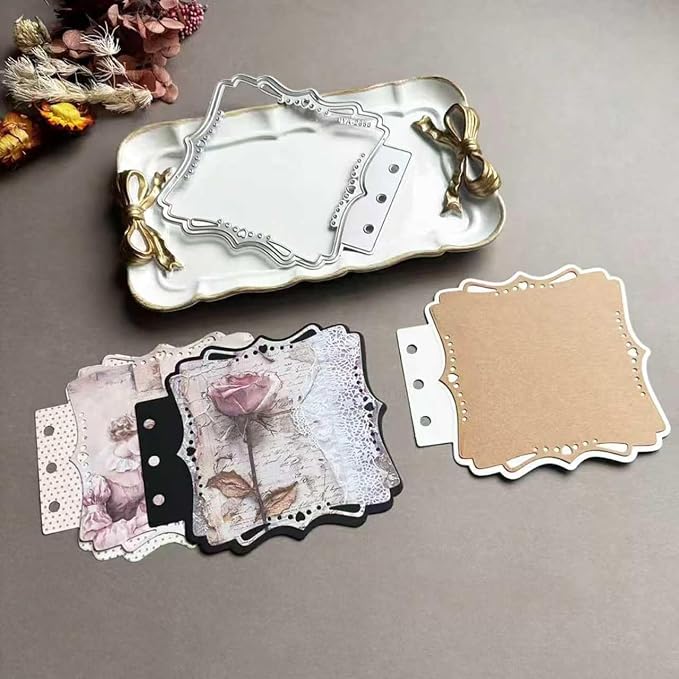 Square Framed Loose-Leaf Die Cuts by Unknown